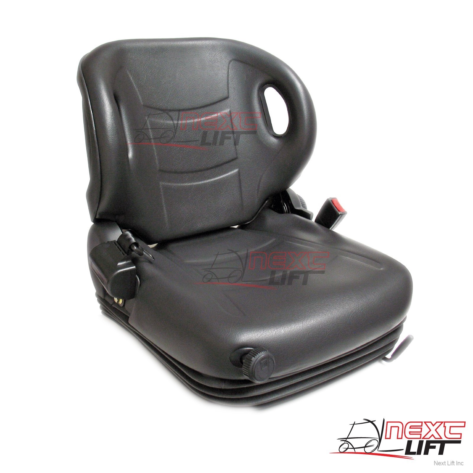 NEW MOLDED TOYOTA FORKLIFT SUSPENSION SEAT W/ SEATBELT & SWITCH PREMIUM QUALITY