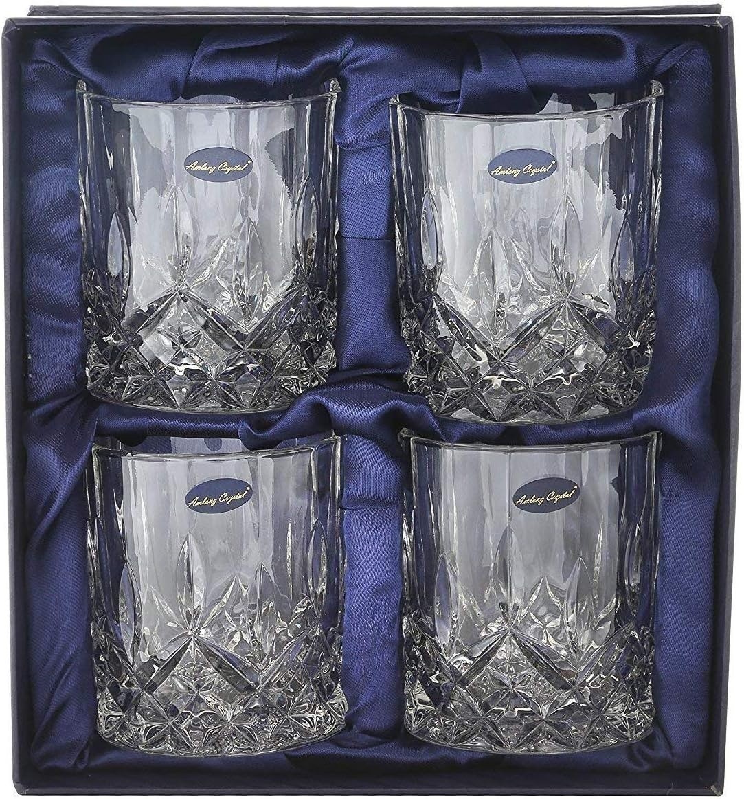 Double Old Fashioned Glasses Waterford Set of 4 with Gift Box Double Old Fashioned Glasses Waterford Set of 4 with Gift Box