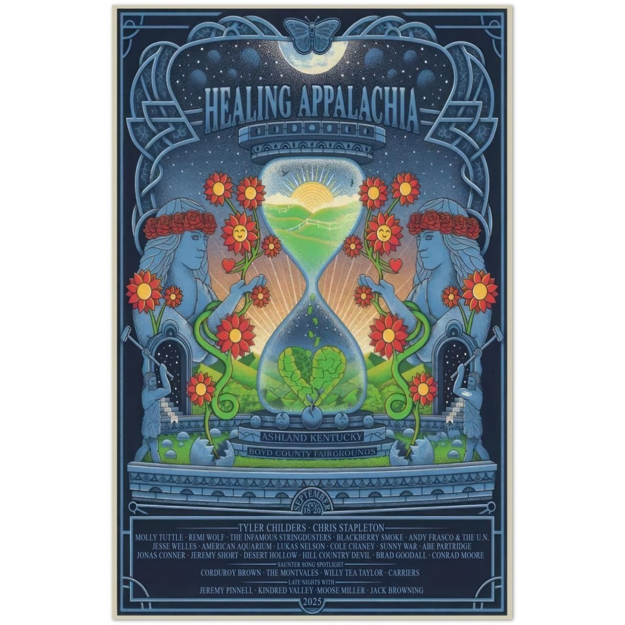Healing Appalachia 2025 Tyler Childers Chris Stapleton Poster