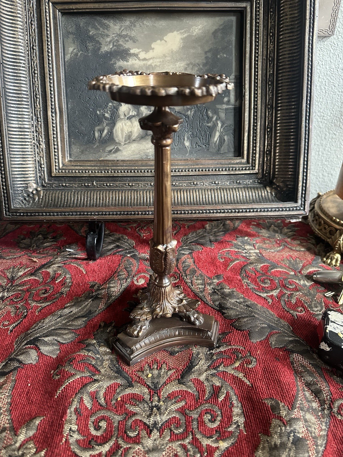 Antique French Bronze Empire Ormolu Candlesticks 19th Century Claw Foot Antique French Bronze Empire Ormolu Candlesticks 19th Century Claw Foot