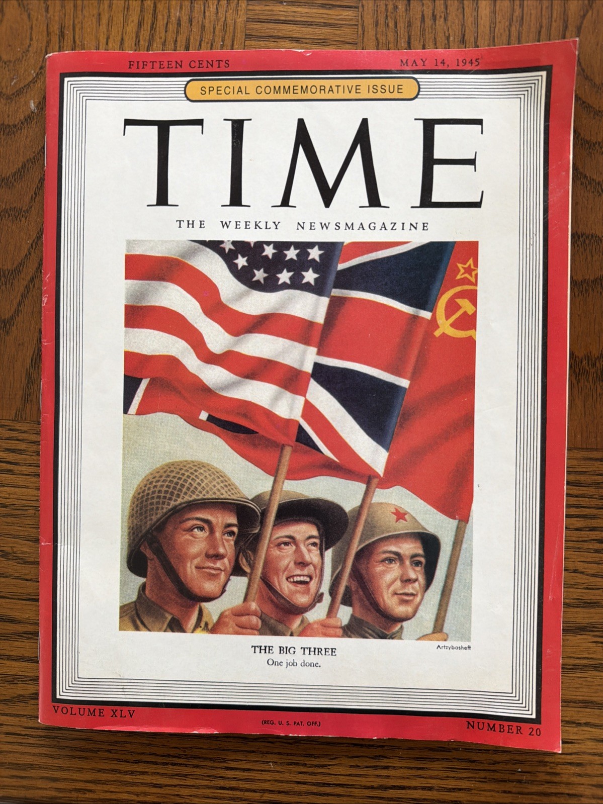 1945 MAY 14 TIME MAGAZINE - THE BIG THREE 1945 MAY 14 TIME MAGAZINE - THE BIG THREE
