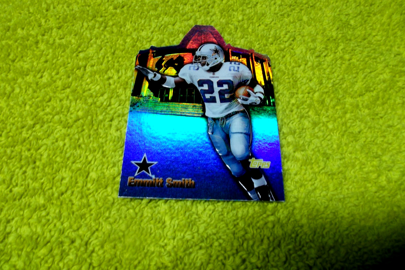 1997 Topps EMMITT SMITH HALL BOUND REFRACTOR DIE CUT HOLO HB5 RARE INSERT 1997 Topps EMMITT SMITH HALL BOUND REFRACTOR DIE CUT HOLO HB5 RARE INSERT