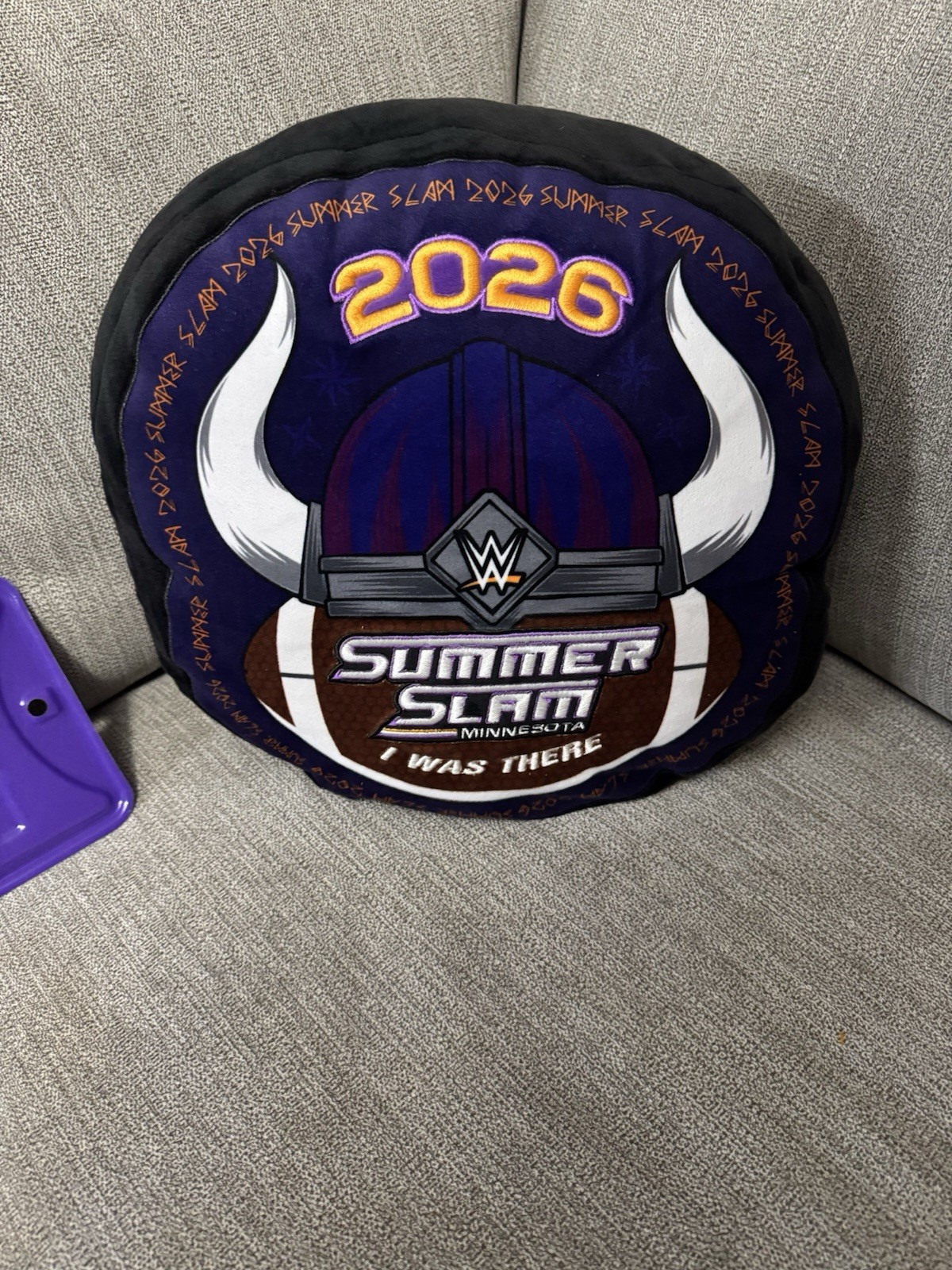 WWE SummerSlam Minneapolis 2026 I Was There Pillow