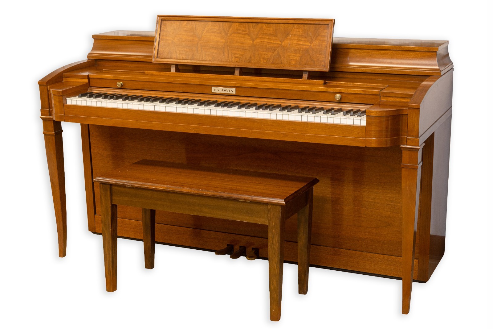 Baldwin Acrosonic Console Upright Piano, c. 1960s Mid-Century Modern