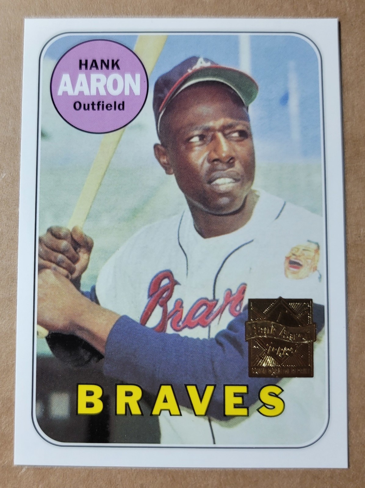 2000 Topps Hank Aaron Reprint #16 - 1969 Topps #100