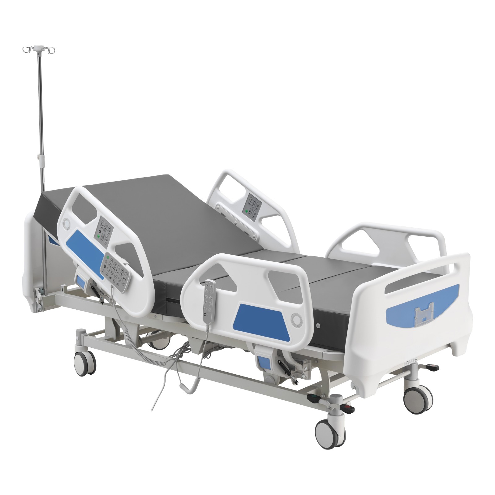 Uimoso Electric Hospital Bed with 5 Adjustable Functions and Cardiac Chair CPR