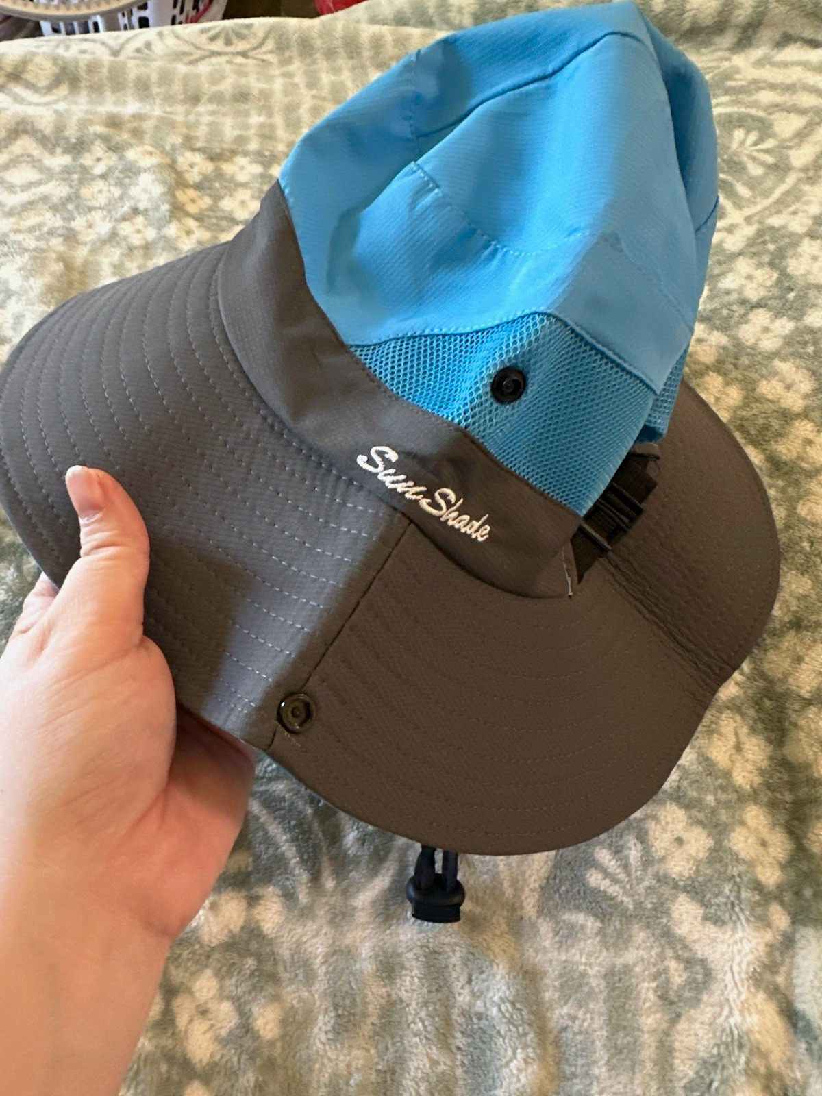 Sunday Afternoons SunShade Wide Brim Hat Mesh Material Blue/Gray Outdoor Sunday Afternoons SunShade Wide Brim Hat Mesh Material Blue/Gray Outdoor
