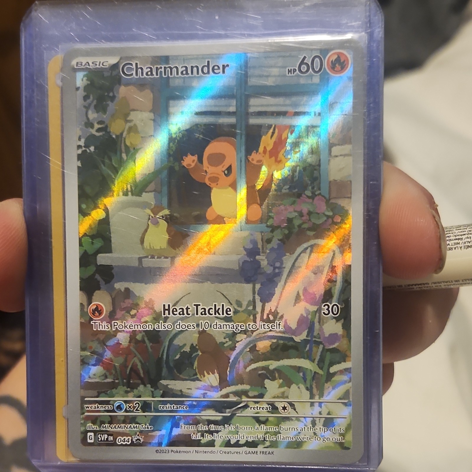 The Pokémon Company Charmander 044 SV Promo Holo English 2023 60HP Attack 30