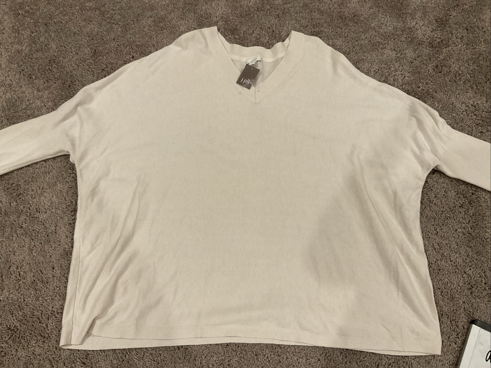 NWT Purejill Lightweight Pullover Sweater Alabaster Color Sz 2x Dolman Sleeve NWT Purejill Lightweight Pullover Sweater Alabaster Color Sz 2x Dolman Sleeve