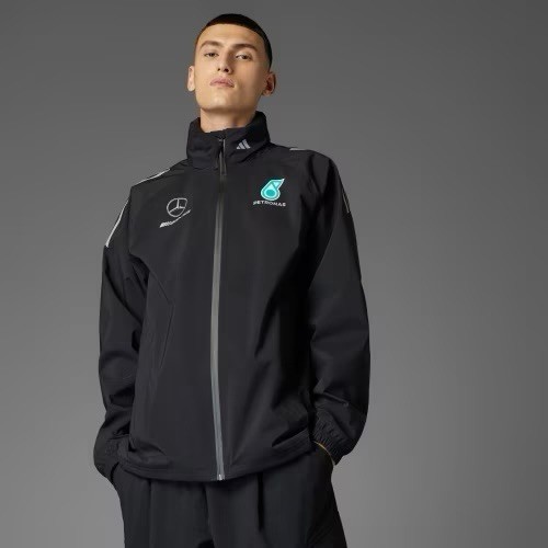 $165 Adidas Mercedes AMG Petronas Formula 1 Team Mechanics Jacket JX0760 Size M
