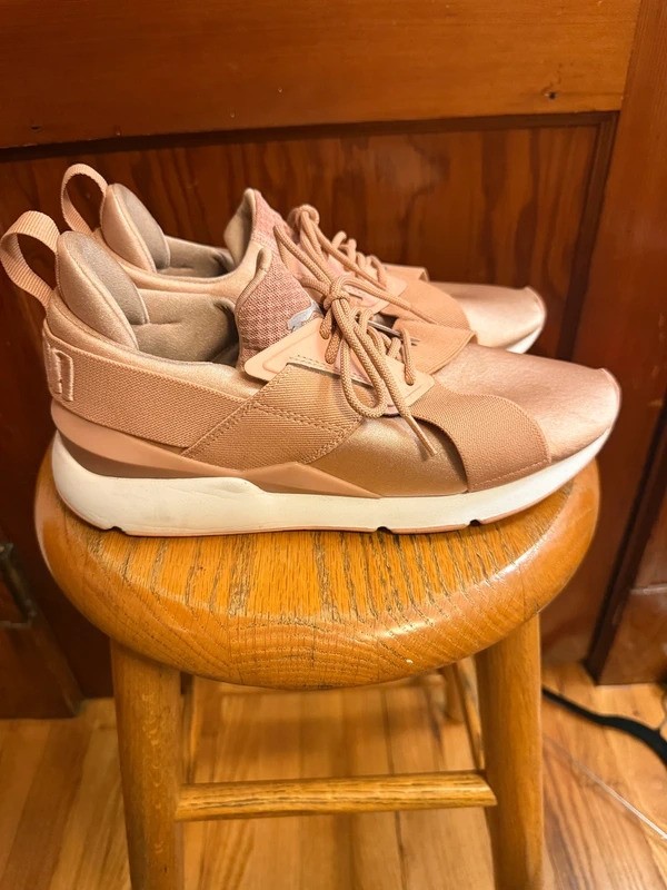 Puma Muse Satin Sneakers – Rose Gold / Peach Beige  US 9 | UK 6.5 | EU 40