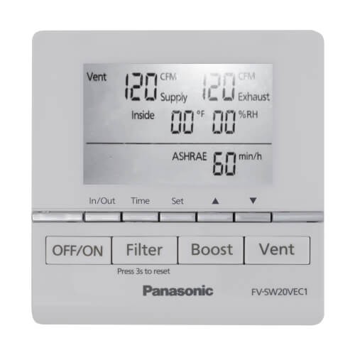 Panasonic FV-SW20VEC1 Intelli-Balance 200 LCD Wall Control