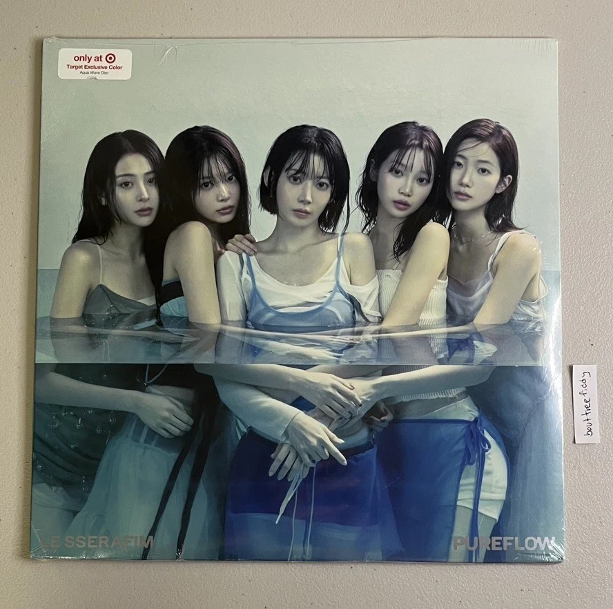 NEW/SEALED Le Sserafim PUREFLOW Target Exclusive Vinyl Aqua Wave Blue