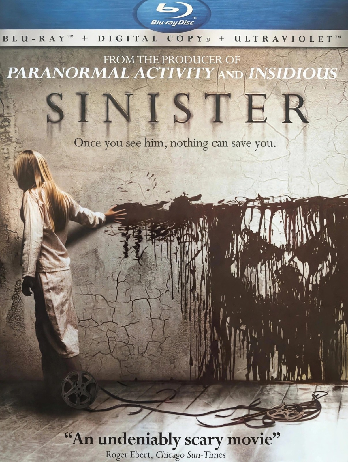 Sinister (FACTORY SEALED) Blu-ray Ethan Hawke Horror Thriller + Slipcover