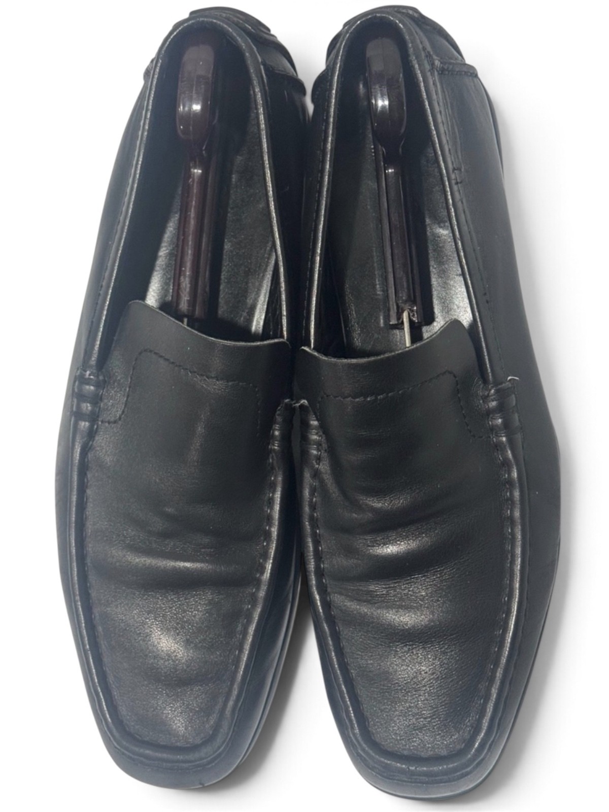 Gucci Black Leather Driving Loafers Men’s 10.5D Made in Italy