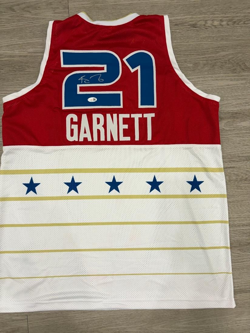 Kevin Garnett Signed 2003 West All Star Custom Jersey JSA Witnessed HOF