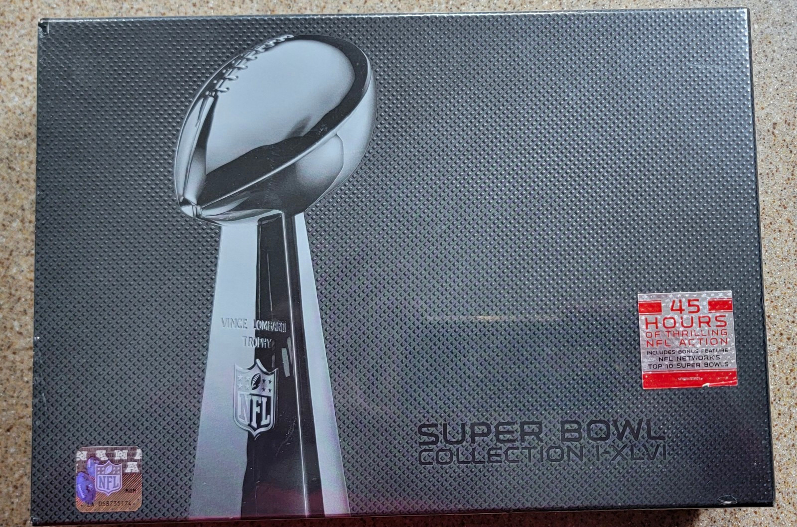 NFL Films Super Bowl Collection I-XLVI DVD Collector\'s Edition Box Set 2012 NFL Films Super Bowl Collection I-XLVI DVD Collector\'s Edition Box Set 2012