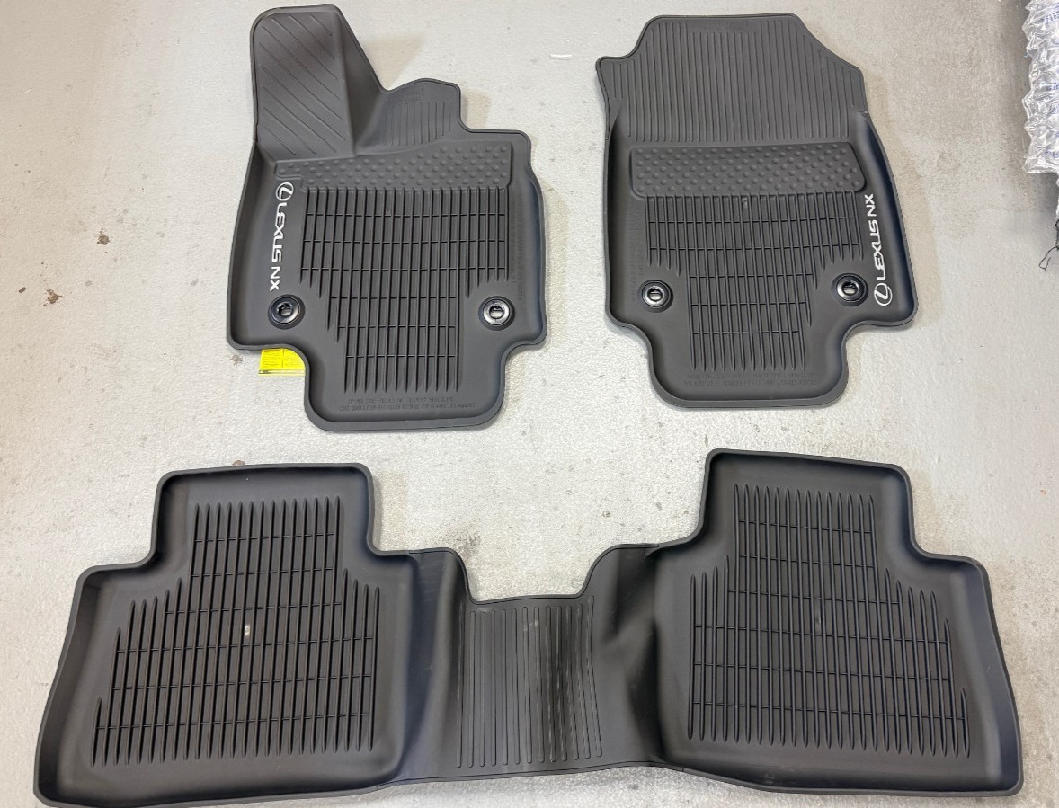 LEXUS NX 2022-2026 3 PCS BLACK ALL WEATHER LINERS PT908-78221-02