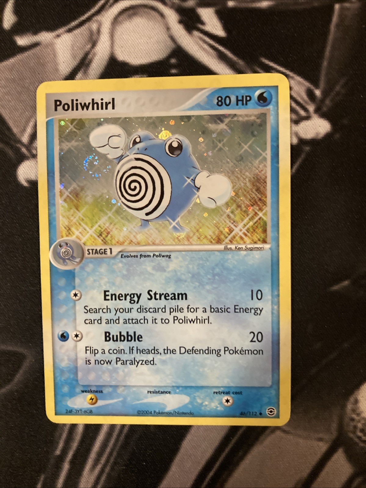 Poliwhirl EX Fire Red & Leaf Green Pokémon TCG Holo Card 46/112 NM