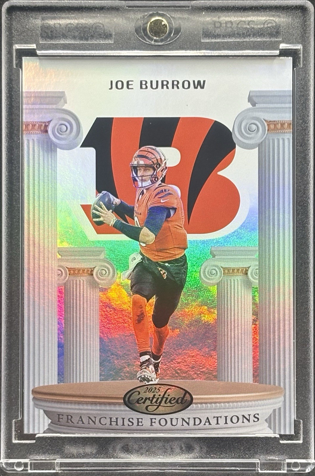 Joe Burrow WHITE HOLO FOIL REFRACTOR CARD PANINI BENGALS MINT Joe Burrow WHITE HOLO FOIL REFRACTOR CARD PANINI BENGALS MINT