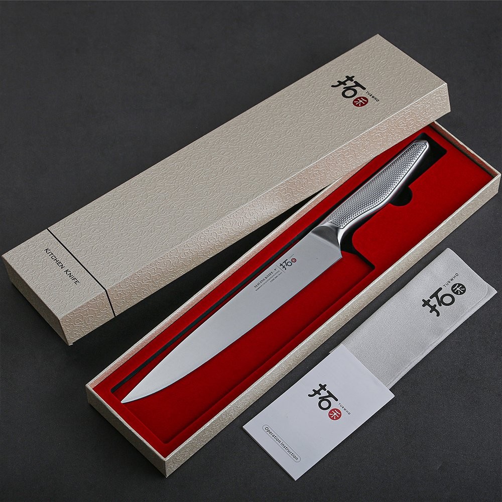 TURWHO 9inch Slicing Knife Slicer German Stainless Steel Kitchen Carving Knives