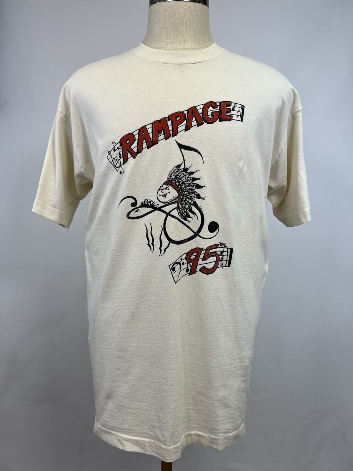 Vintage 1995 Fruit of the Loom “Rampage ‘95” Graphic Tee Size XL
