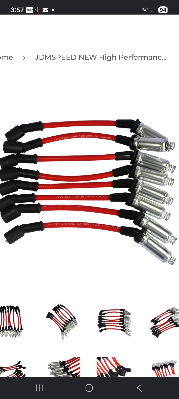 JDMSPEED NEW High Performance Spark Plug Ignition Wire Fits 2000-09 CHEVY GMC V8 JDMSPEED NEW High Performance Spark Plug Ignition Wire Fits 2000-09 CHEVY GMC V8