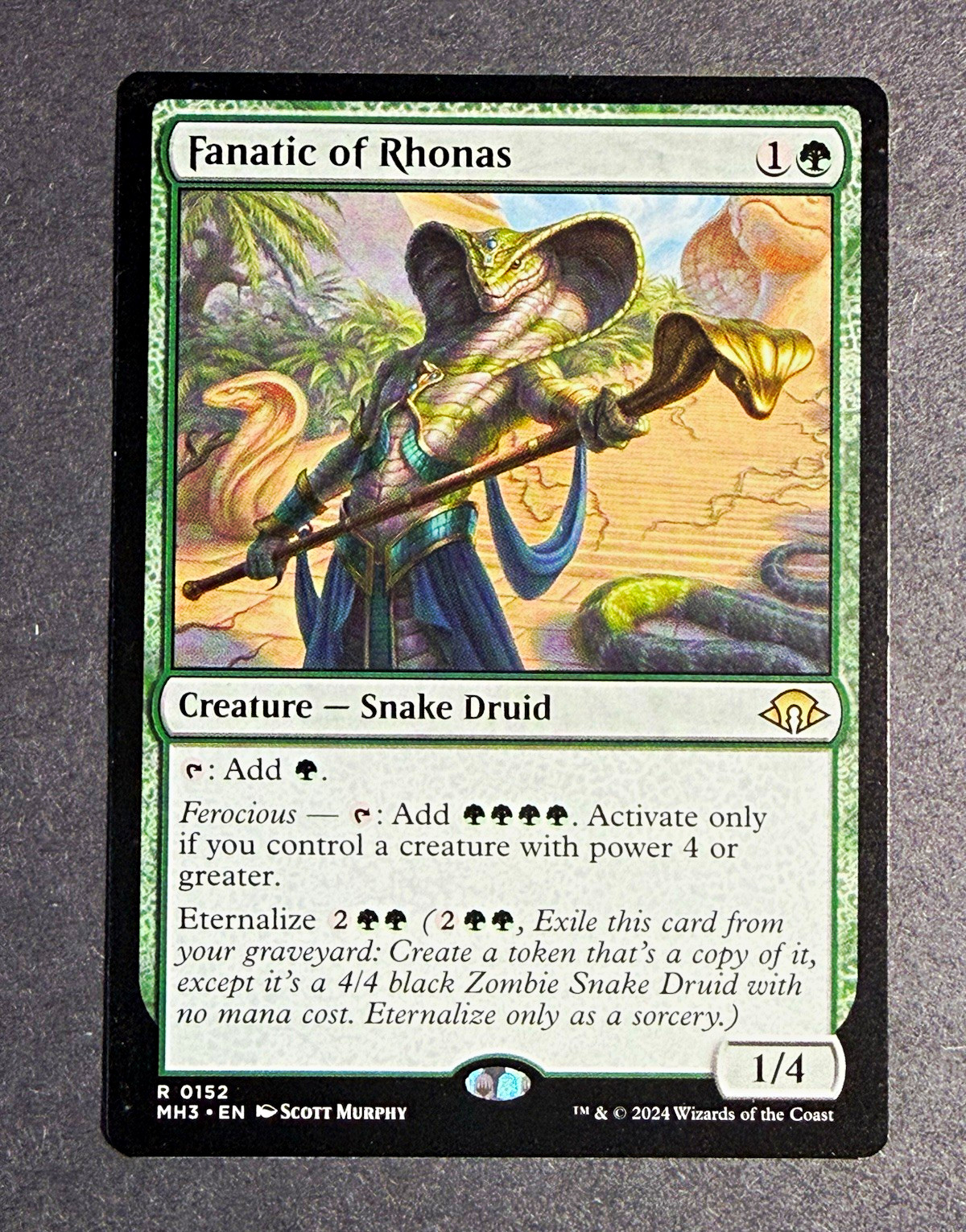 Wizards of the Coast Fanatic of Rhonas MTG Modern Horizons 3 Rare Reg EN 152