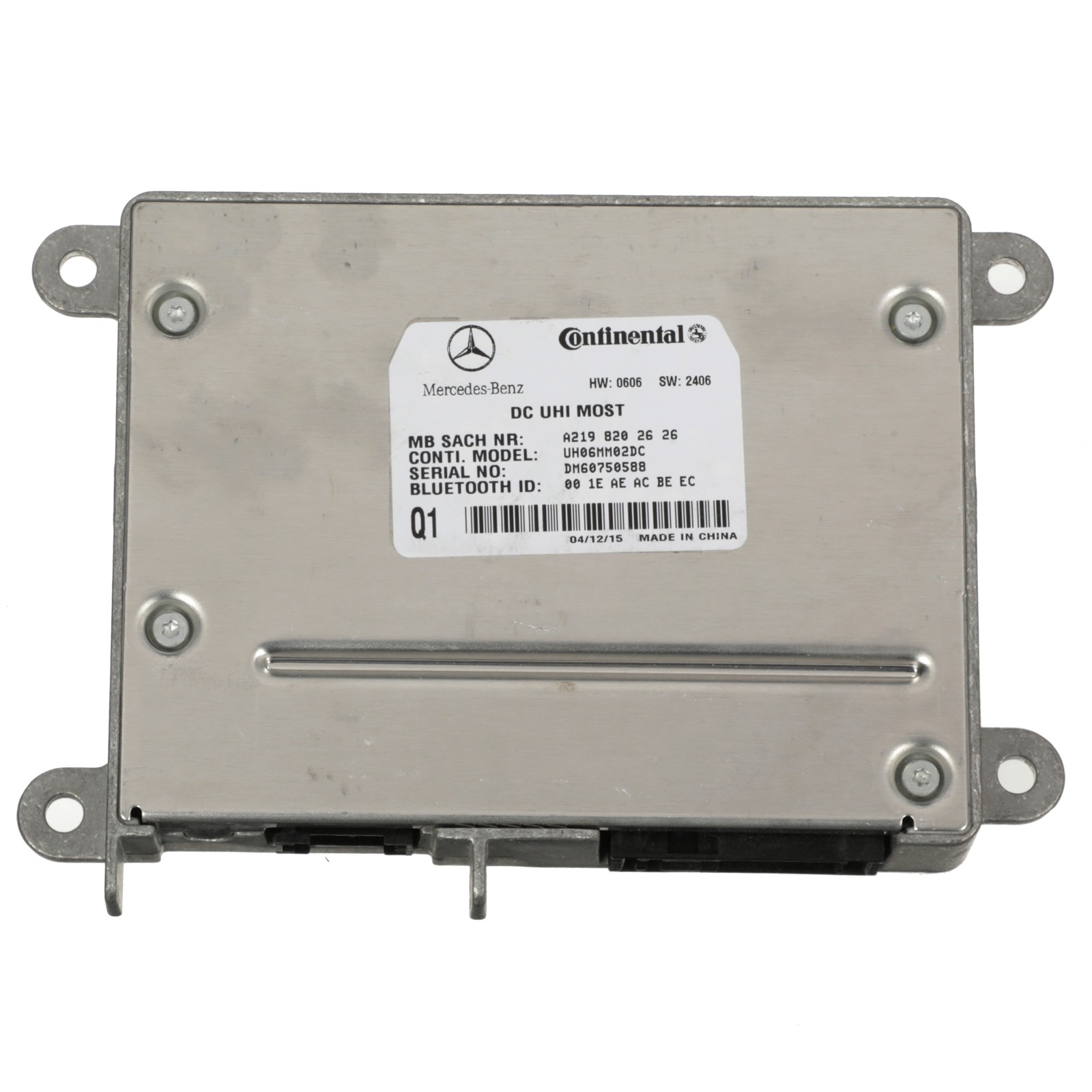 Genuine 2007-2009 Mercedes-Benz GL320 GL450 GL550 Control Module 219-820-26-26