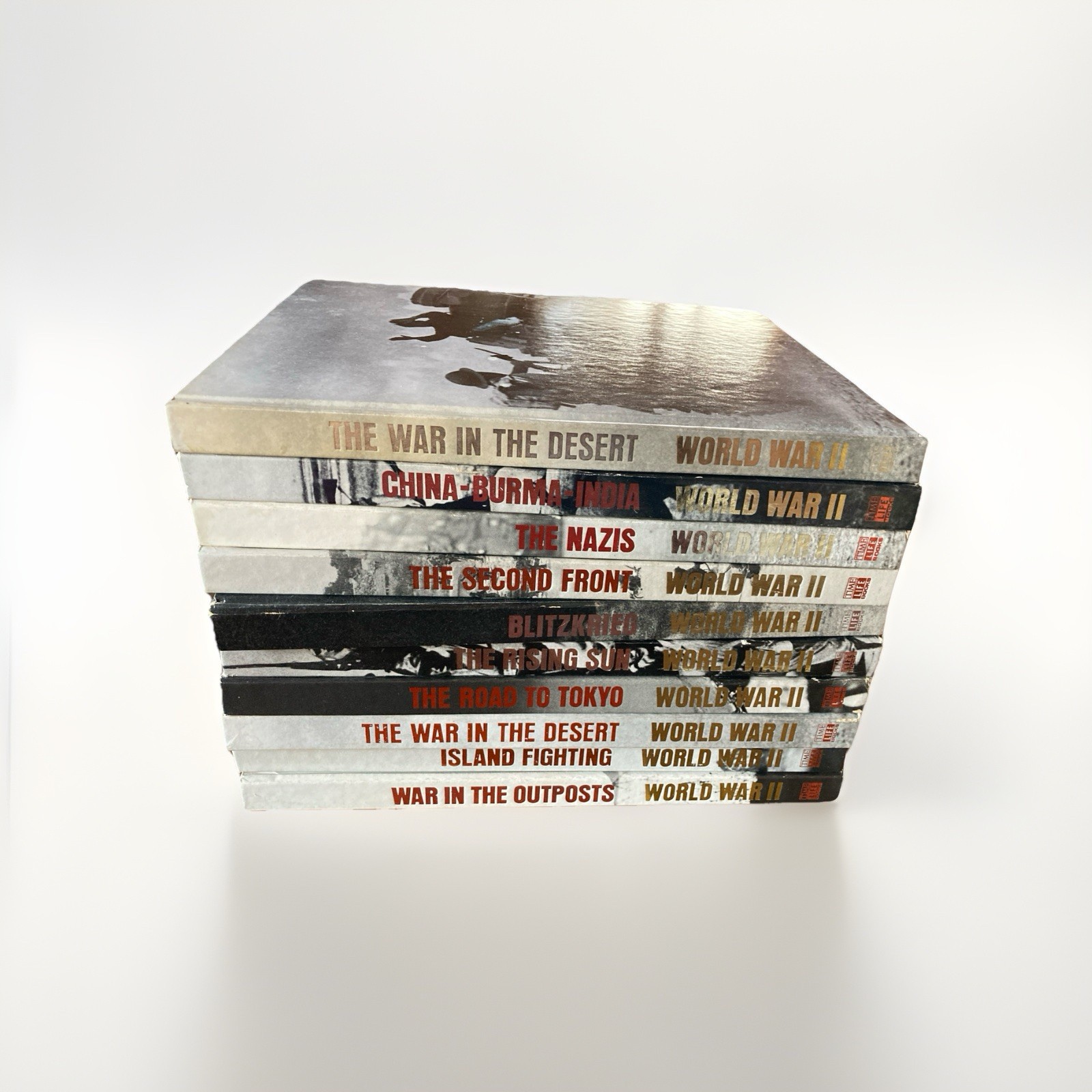 10 Vintage 70s-80s Time Life WWII Hardcover Books-blitzkrieg 2nd Front Nazis