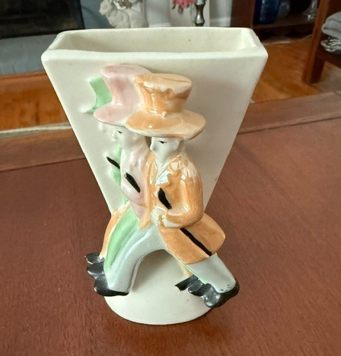 Vintage Ceramic Men with Top Hats Planter Vintage Ceramic Men with Top Hats Planter