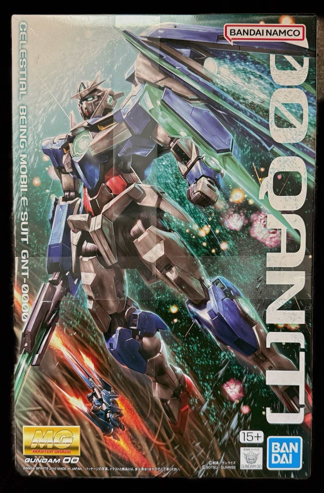 🔥 BANDAI MG 1/100 GNT-0000 00 QAN[T] PLASTIC MODEL KIT GUNDAM 00 MOVIE NEW 🔥