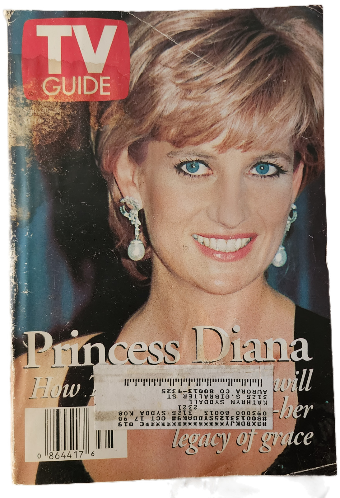 TV Guide September 20-26, 1997 - Princess Diana Memorial Issue & 90s TV Fall