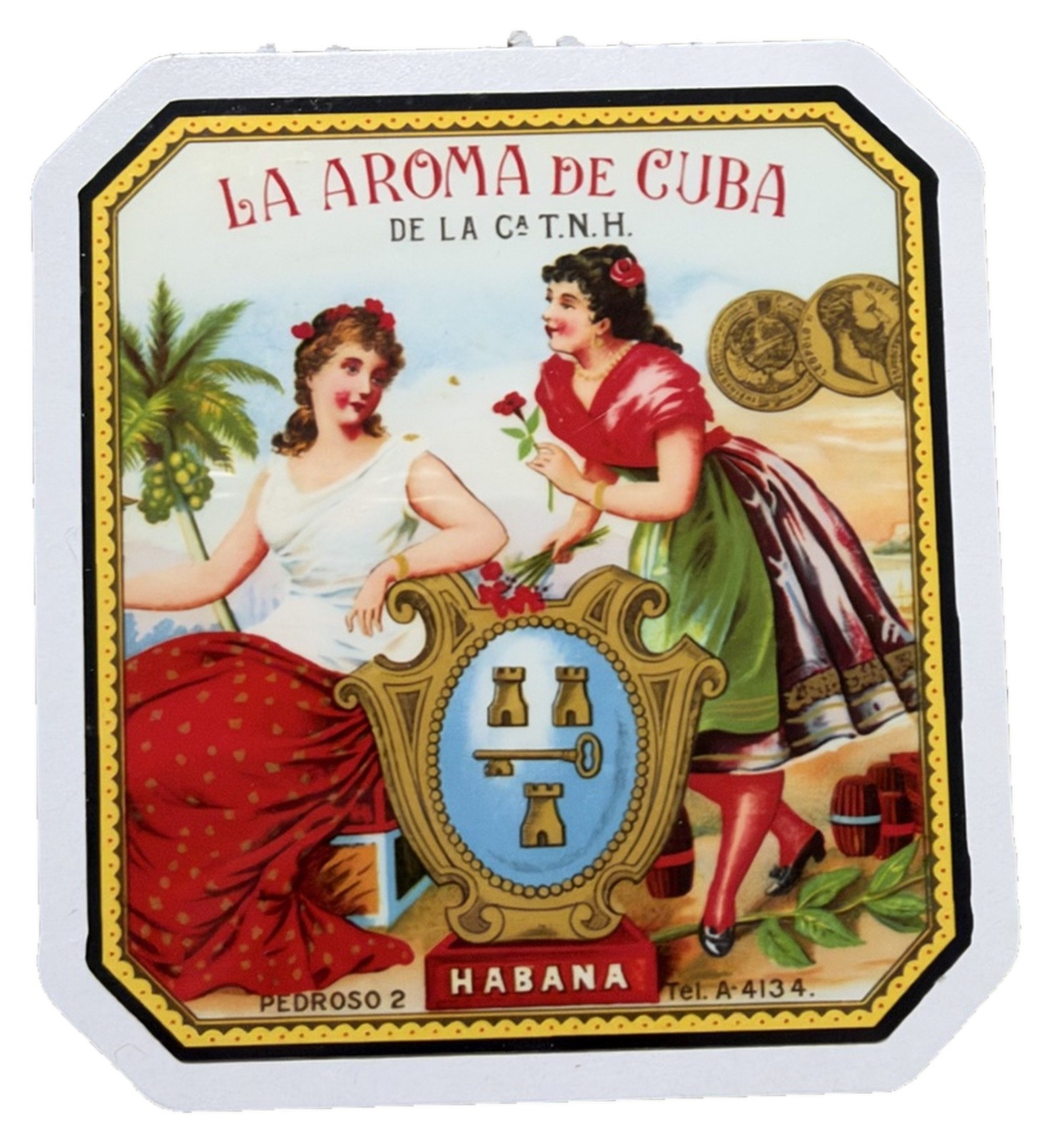 La Aroma de Cuba Cigar Stickers Wrappers Advertisements La Aroma de Cuba Cigar Stickers Wrappers Advertisements
