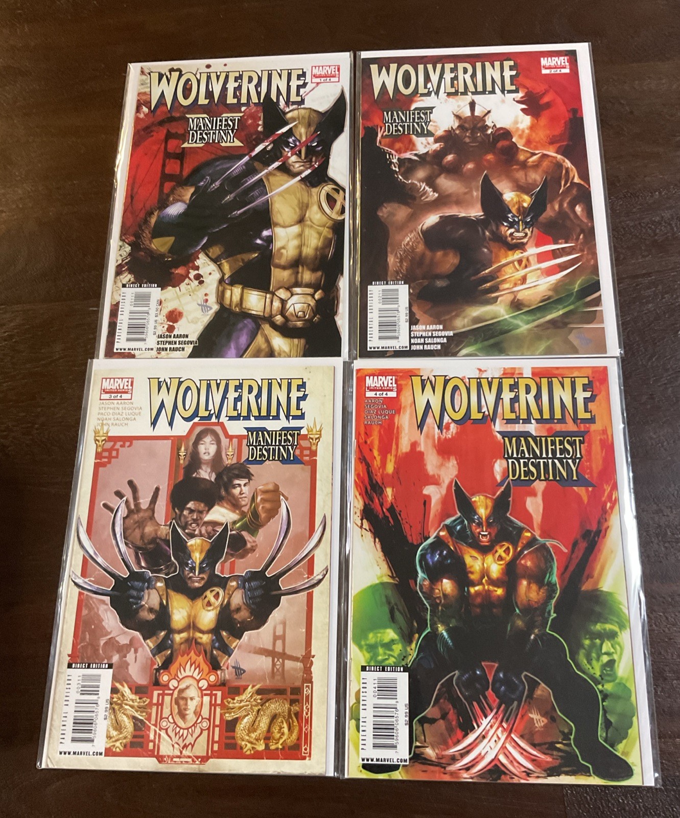 WOLVERINE MANIFEST DESTINY #1-4 VF-NM Complete Series Aaron, Segovia HIGH GRADE
