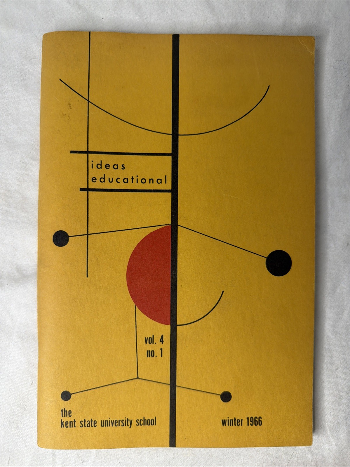 VTG 1966 Kent State University Ideas Educational Pamphlet Booklet Journal Winter