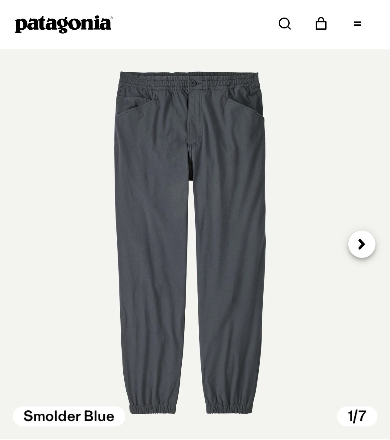 Patagonia Men’s Smolder Blue Elastic Waist Nomader Joggers Size S $135 Patagonia Men’s Smolder Blue Elastic Waist Nomader Joggers Size S $135