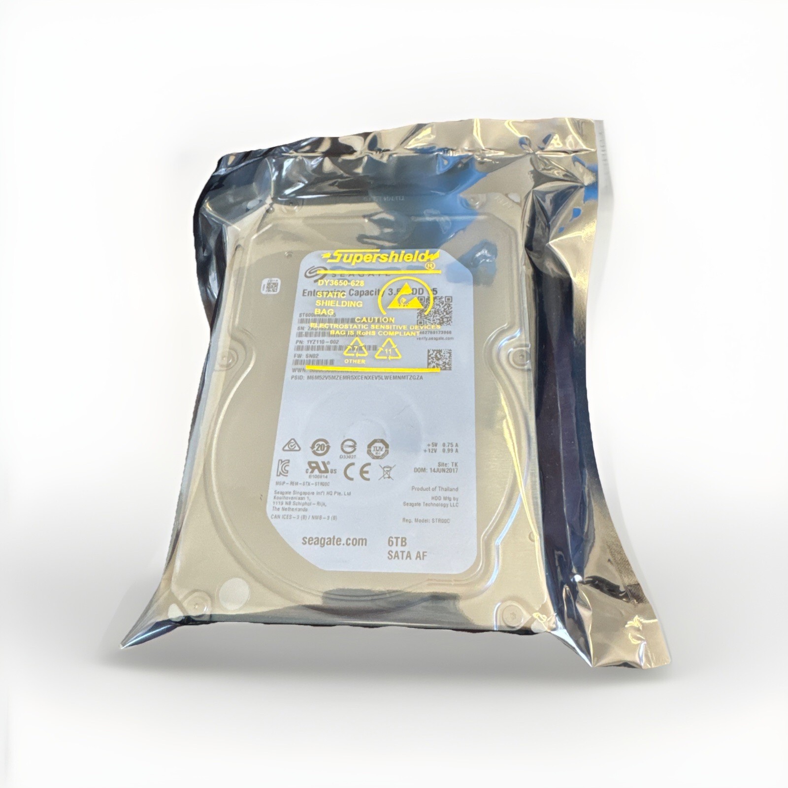 Seagate ST6000NM0115 1YZ110-002 6TB 7.2K RPM 6Gb/s 3.5\ Seagate ST6000NM0115 1YZ110-002 6TB 7.2K RPM 6Gb/s 3.5\