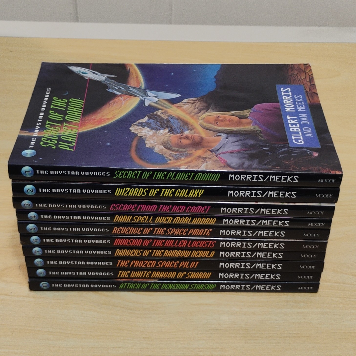 Daystar Voyages books Gilbert Morris Meeks Complete Set Series Lot of 10