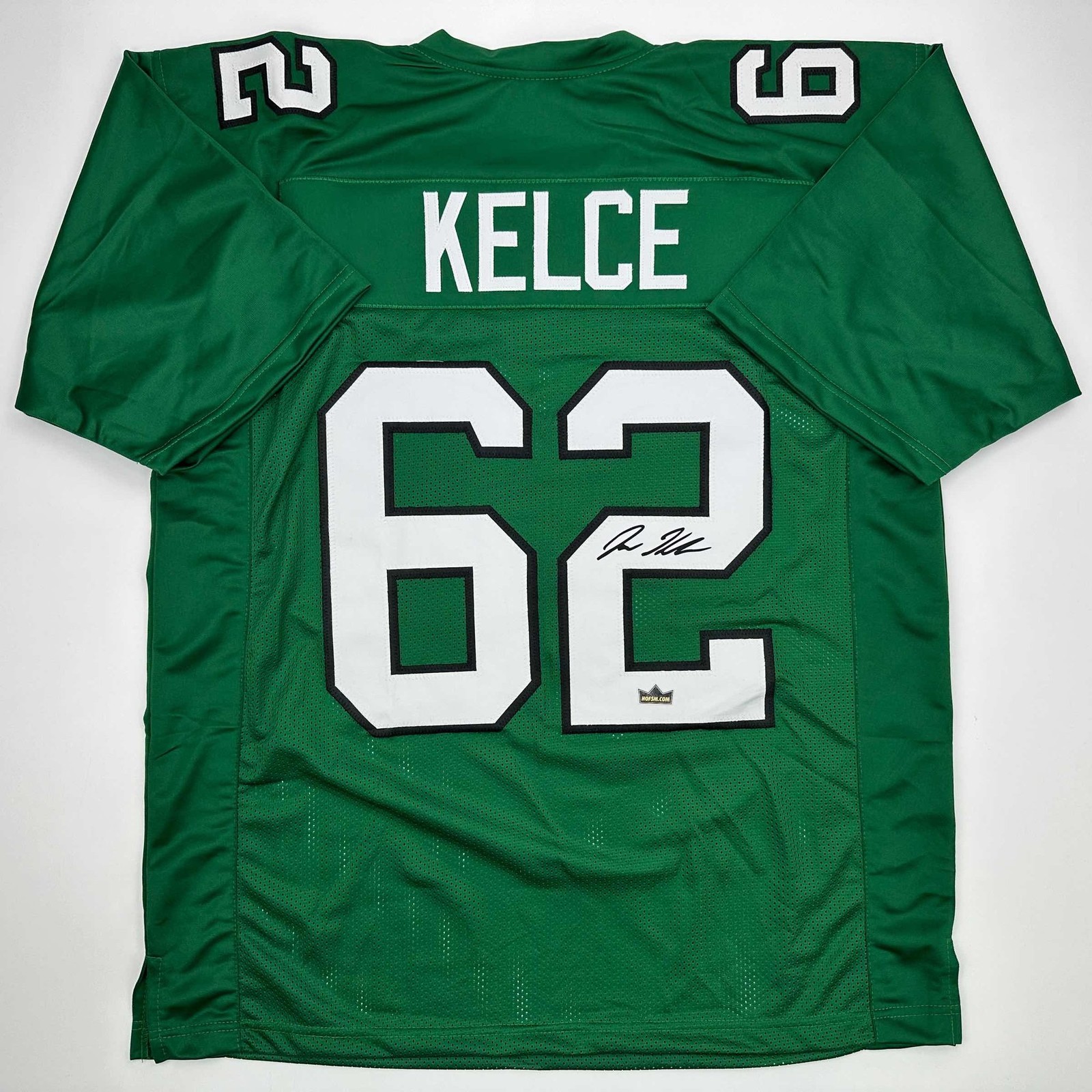 Facsimile Autographed Jason Kelce Philadelphia Kelly Green Jersey Men XL Facsimile Autographed Jason Kelce Philadelphia Kelly Green Jersey Men XL