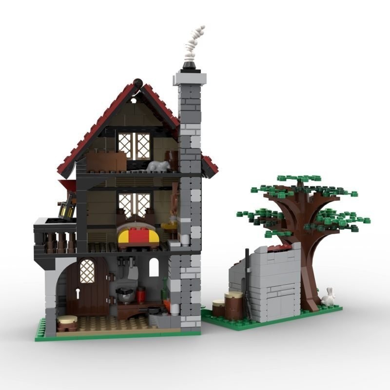 Compatible Medieval House 524 Pieces for Collection Building Toys Set
