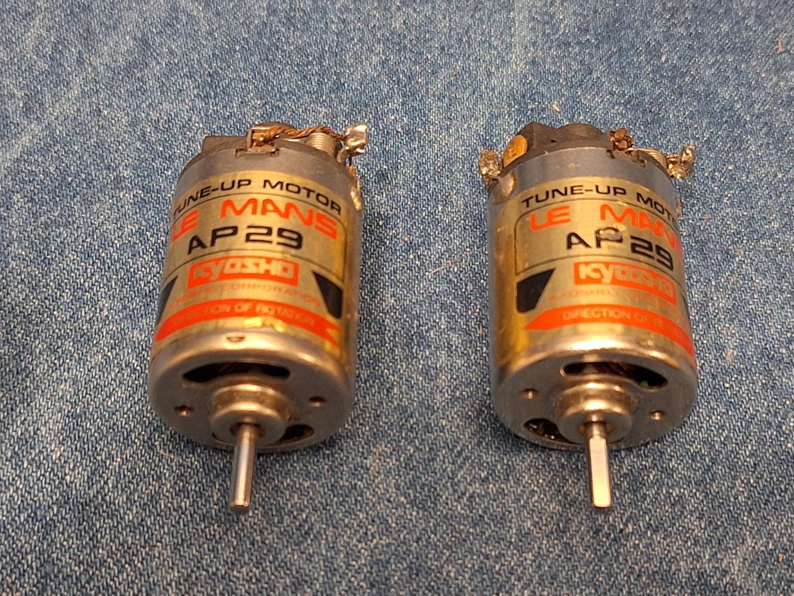 Pair of Kyosho Le Mans AP29, Vintage Rc Brushed Motor Pair of Kyosho Le Mans AP29, Vintage Rc Brushed Motor