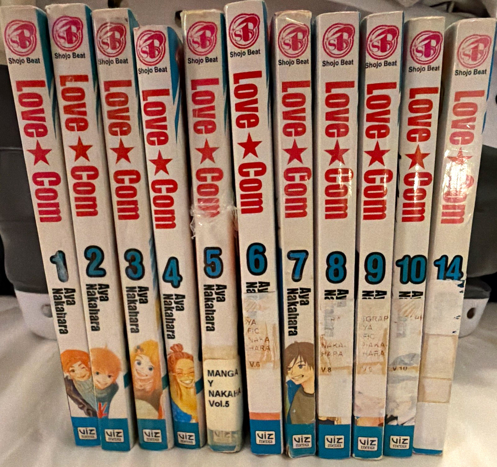 Love Com English Manga Lot Vol 1-10 & 14 Set Aya Nakahara Shojo
