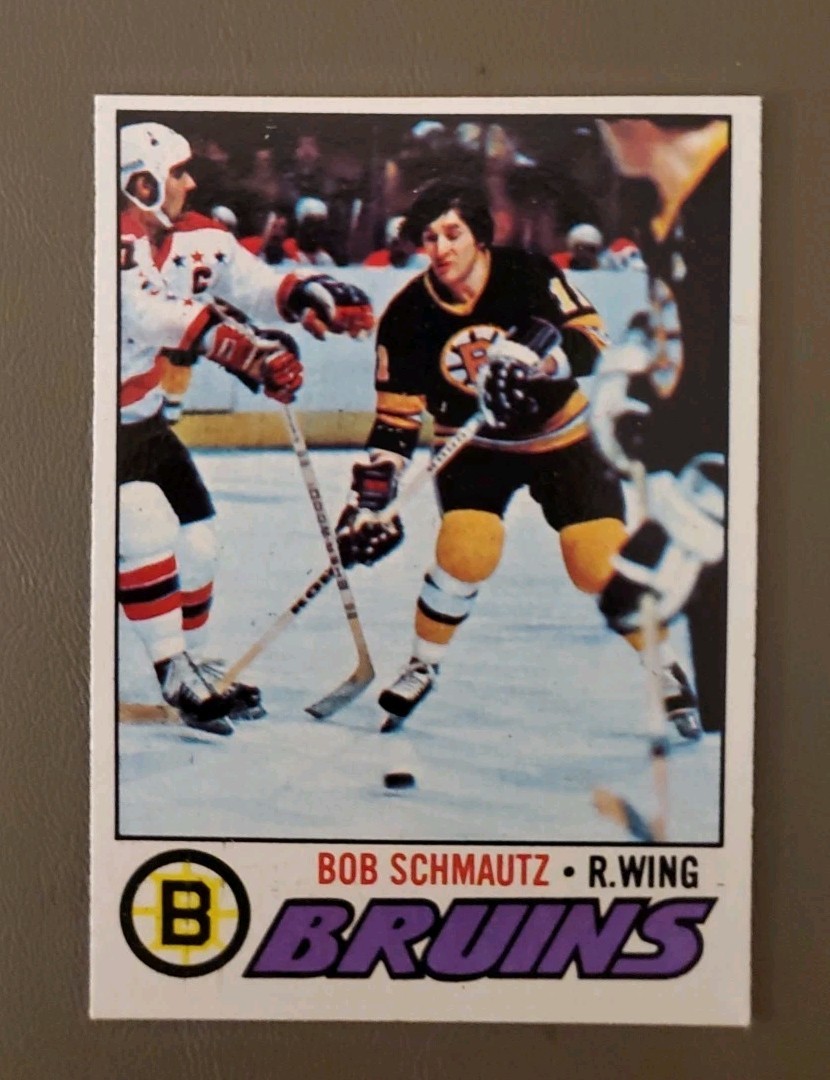 1977-78 Topps Hockey #59 Bob Schmautz - Boston Bruins 1977-78 Topps Hockey #59 Bob Schmautz - Boston Bruins