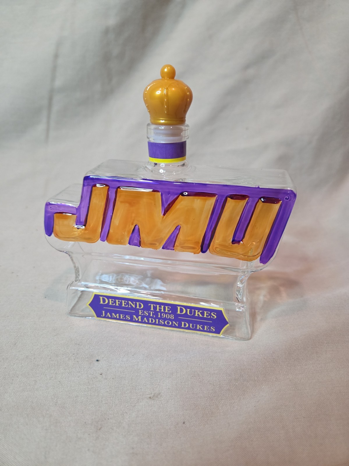 James Madison University Whiskey Bottle 