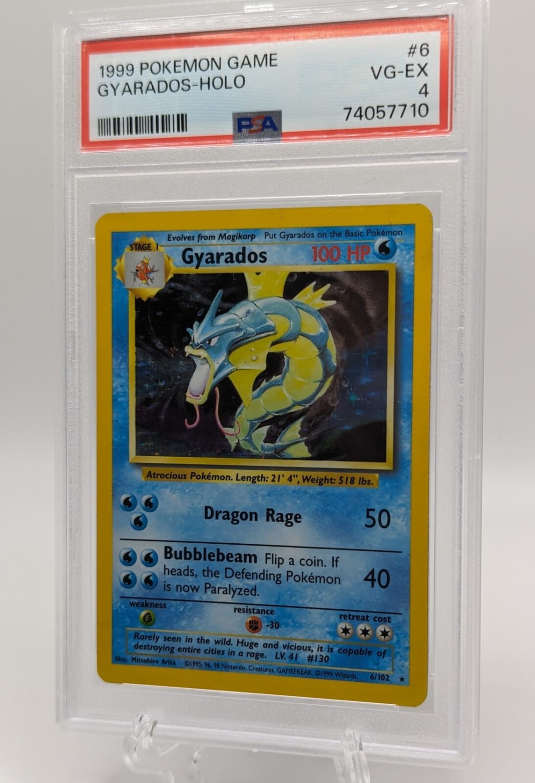 1999 Pokemon Game Gyarados-Holo #6