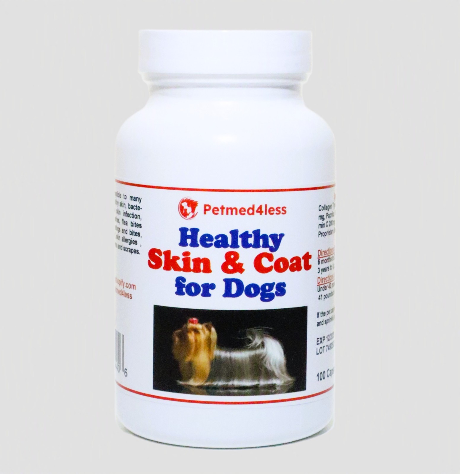 ENFERMEDADES DE LA PIEL EN PERROS  - PIEL SECA -  Enrojecimiento - MADE IN USA