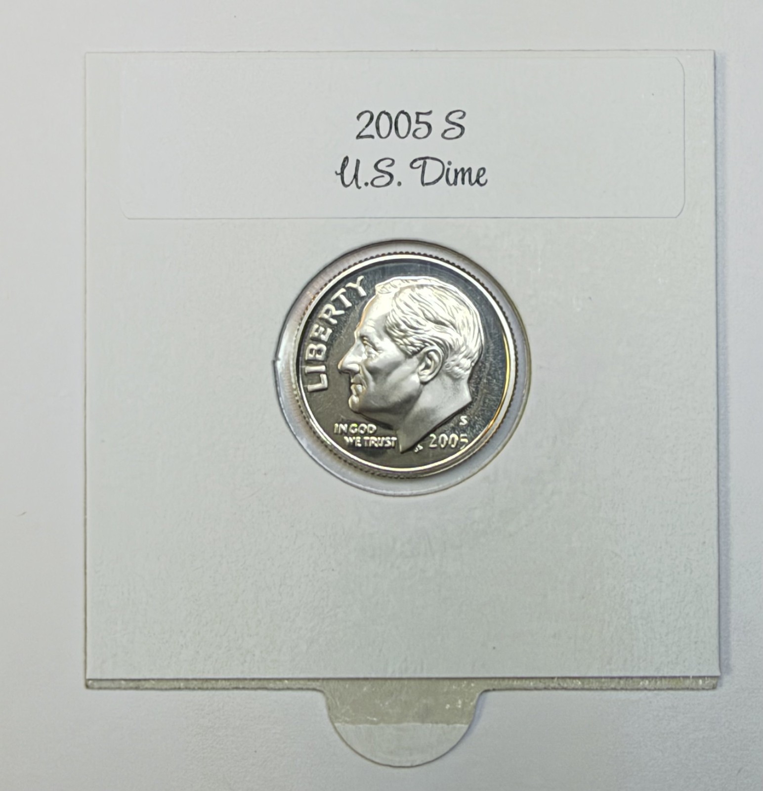 2005 S Clad Proof Roosevelt Dime, Uncirculated  - for your dime book