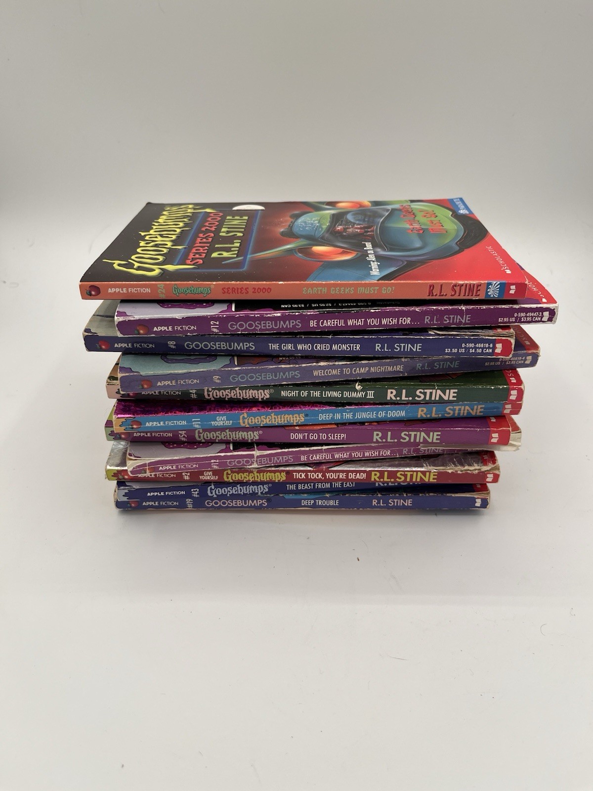R.L. Stine Goosebumps Lot of 11 Vintage Spooky Children\'s Books 90\'s-00\'s
