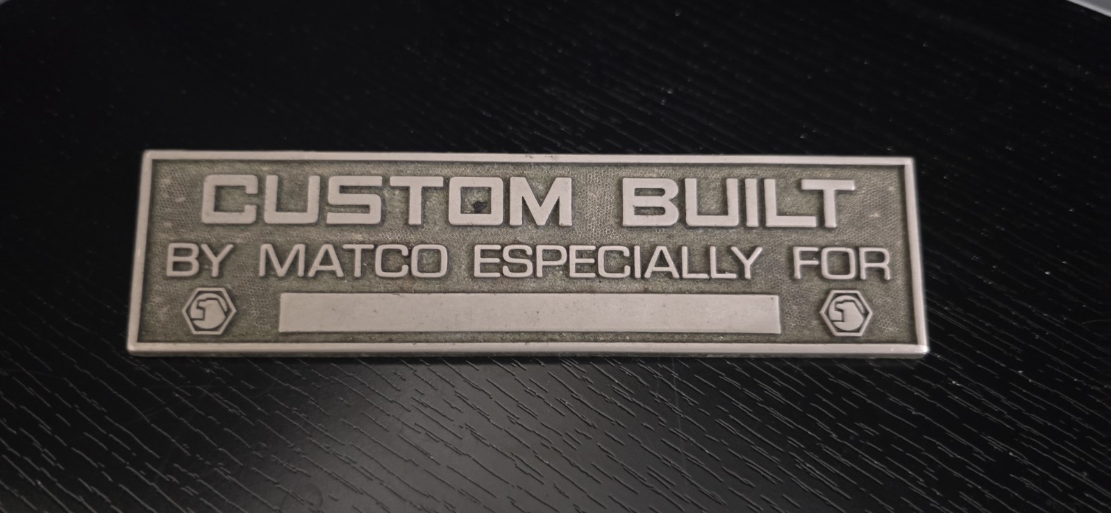 Matco Emblem Vintage Custom Built By Matco For Toolbox Emblem Matco Emblem Vintage Custom Built By Matco For Toolbox Emblem